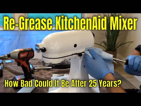 Re-grease a KitchenAid Mixer | Oil Drip Fix DIY