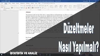Makale Düzeltmeleri Nasıl Yapılmalı ve Hakemlere Cevap Nasıl Yazılmalı