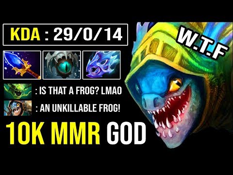 NEW CANCER FROG 7.23 Athletic Jump 10000 MMR Slark Scepter Absolute Unkillable 100% IMBA DotA 2