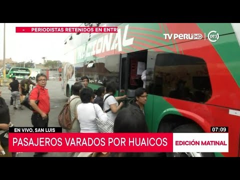 Terminal Terrestre de Yerbateros: Ônibus que sai para o centro do país
