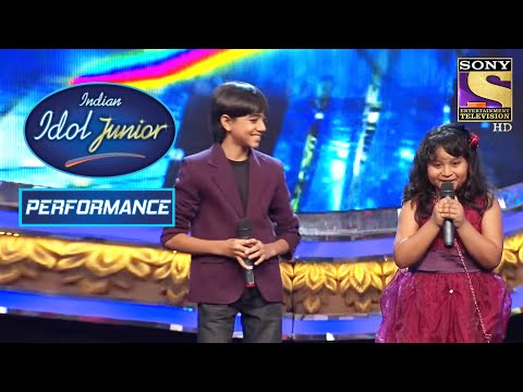 Nirvesh And Sonakshi's Mind-blowing Performance On 'Yeh Raat Bheegi Bheegi' | Indian Idol Junior