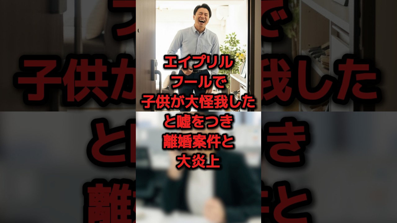 エイプリルフールで子供が怪我したと嘘をつき大炎上 #sns #時事 #雑学