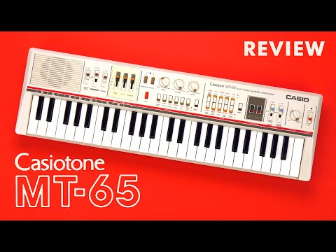 Casio MT-65 Casiotone 49-Key Synthesizer 1980s - White image 2
