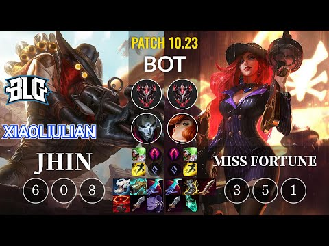 BLG xiaoliulian Jhin vs Miss Fortune Bot - KR Patch 10.23