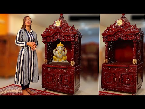 YT865 Click Here For Detailed Video | Wooden Temple | Modern Temple Design For Home ंदिर ूजा Video