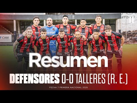 Resumen | Defensores 0-0 Talleres (Remedios de Escalada) | Fecha 7 Primera Nacional 2025
