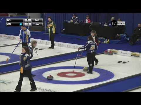 2018 U-18 Curling Championships - Nova Scotia vs. Ontario