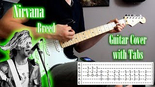 Nirvana - Breed - Guitar cover with tabs