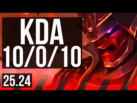 SHEN vs JAX (TOP) | Perfect KDA: 10/0/10, 31K damage | NA Challenger | 25.24