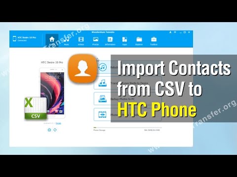 How to Import Contacts from CSV to HTC Phone
