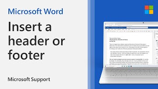 Headers and footers in Word | Microsoft