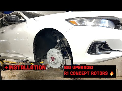 2022 Honda accord 2.0T big upgrade with the R1 Concept Slotted Drilled Brake Rotors