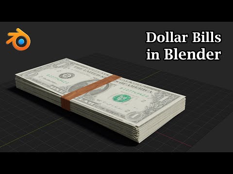 Easy Dollar Bills In Blender | Create Banknotes - Cash | How To Apply Two Textures For A Single Face