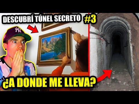 DESCUBRÍ OTRO TÚNEL SECRETO DETRÁS de un CUADRO en mi CASA 💀  PARTE 3