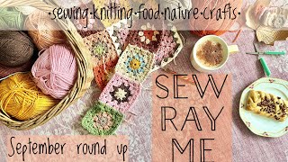 Sew Ray Me vlog - September round up - new crochet project and shop news 🧡