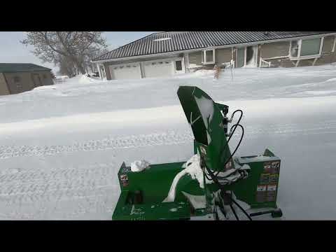John Deere 4066R and Frontier SB1174 - Post Blizzard Clean-up