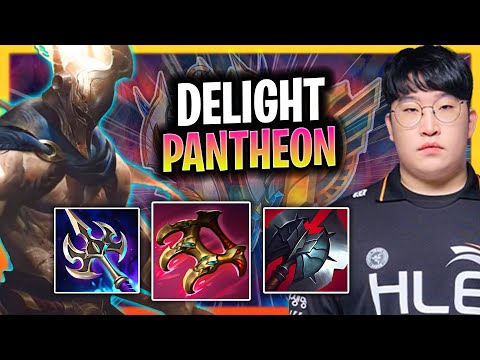 DELIGHT IS SO STRONG WITH PANTHEON! | HLE Delight Plays Pantheon Support vs Blitzcrank!  Season 2024