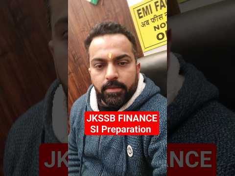 JKSSB Si Finance Exam preparation #ytshorts #shorts #jkssbjobs