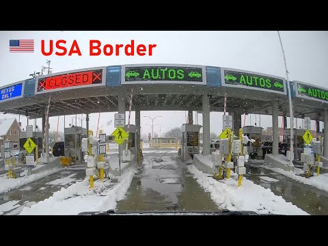 USA Border Crossing from Canada by Car 🇺🇸 Buffalo Peace Bridge U.S. Customs Border