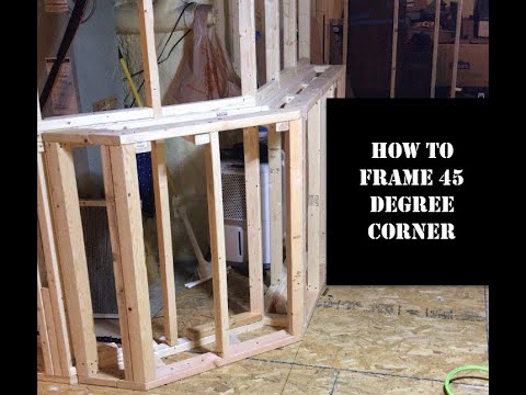How to frame 45 degree corner (outside corner)