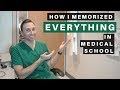 How I Memorized EVERYTHING In MEDICAL SCHOOL 3 Easy TIPS
