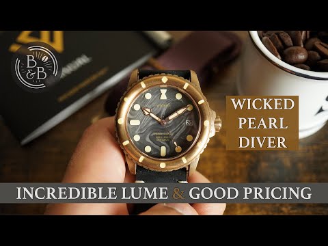 Insane Lume, Great Build Quality & Excellent Price - Wicked Watch Co. Pearl Diver Review - B&B