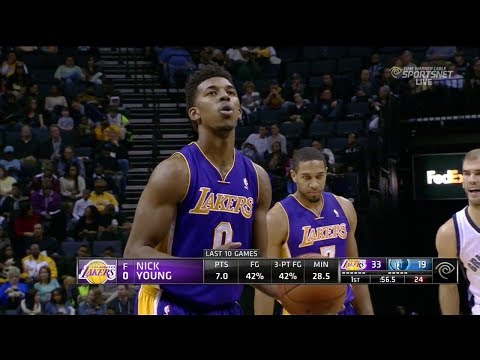 Nick Young aka Swaggy P Full Highlights at Grizzlies (2013.12.17) - 18 Pts