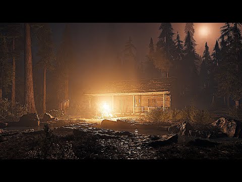Creepy Cabin in a Forest - Scary ASMR Ambience - Halloween Haunted House - Old Cabin in the Woods