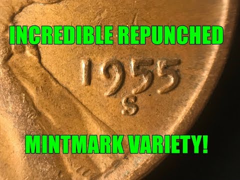 INCREDIBLE 1955 Lincoln Cent Discovered With Dramatic Repunched Mintmark!