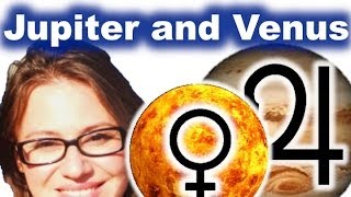 Jupiter Conjunct or Aspect Venus in the Birth Chart.