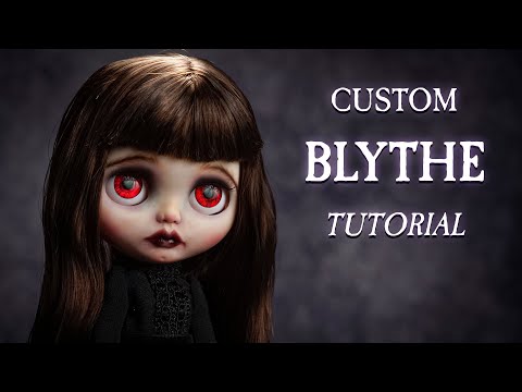 WEDNESDAY INSPIRED VICTORIAN GOTHIC | OOAK | BLYTHE | Custom Doll | Tutorial