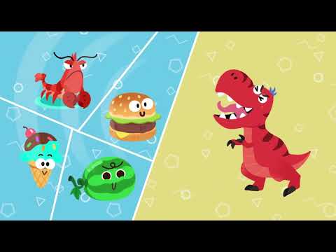 Gogo Food vs Dinos - Kids Game