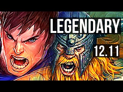 GAREN vs OLAF (TOP) | 14/1/5, Legendary, 400+ games | NA Master | 12.11