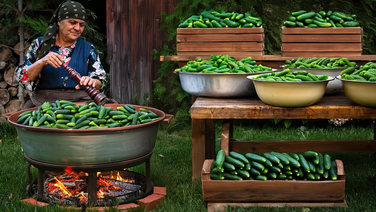 Winter Prep: Pickling Cucumbers the Traditional Way ❄️