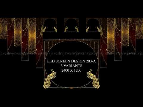 472. Led screen design 203-A - 3 Variants 2400 x 1200