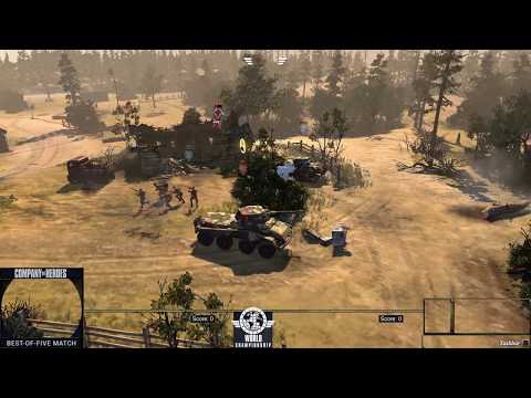 CoH2 World Champs Round of 16  - HelpingHans vs. Noggano Game 1 of 5 - Incredible series!!