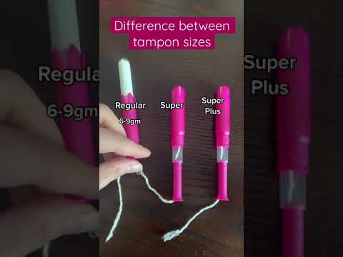 The difference between tampon sizes! Always pick lowest absorbency for your needs! #shorts