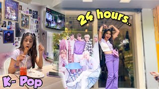 Using & Eating Only BTS things for 24 hours!! *South Korean Challenge*