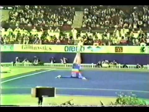 3rd T GDR Ulrike Klotz FX - 1985 World Gymnastics Championships 9.975
