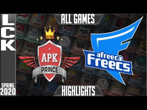 APK vs AF Highlights ALL GAMES | LCK Spring 2020 W2D1 | APK Prince vs Afreeca Freecs