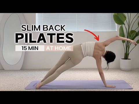 15 MIN SLIM BACK PILATES WORKOUT - Burn Back Fat & Tone Your Back (No Equipment)