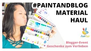 Art Supplies vom #Paintandblog Blogger-Event | FarbCafé