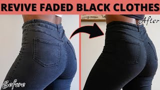 Easy Hack To Revive FADED Black Clothes