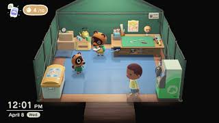 Animal Crossing New Horizons - April 8 Wed: Sell Sea Shells To Timmy and Nook Stop Shopping (2020)