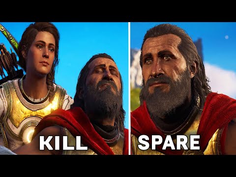 Kill vs Spare Leonidas - All Choices/Outcomes - Assassin's Creed Odyssey