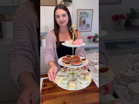Afternoon Tea Sandwiches for Mother’s Day🌷 Recipe in the comments! #recipevideo #afternoontea