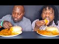 African Food MUKBANG|Asmr ogbono soup and Fufu speed eating challenge