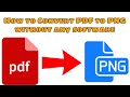 How to convert PDF to PNG Windows 10 - without any software, without internet