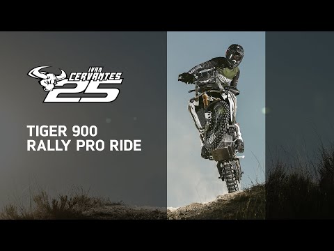 The Tiger 900 Rally Pro in action with Iván Cervantes