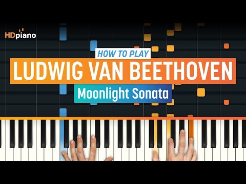 How To Play "Moonlight Sonata" by Ludwig van Beethoven | HDpiano (Part 1) Piano Tutorial